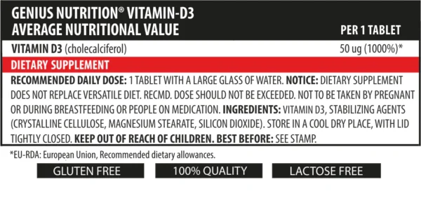 D3 Vitamin Naeringargildi