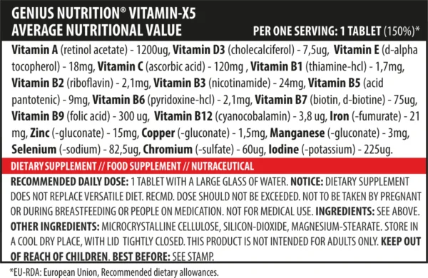 vitamin x5 120 serviri 120tabs 265 5314 1650713228