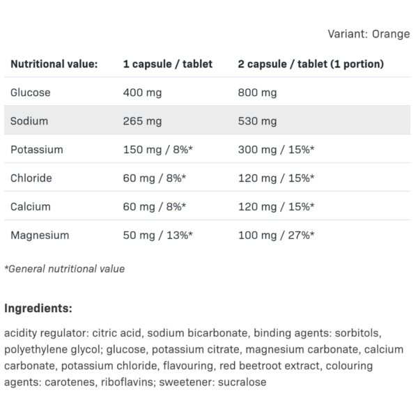 ELECTROLYTES Freyðitöflur Orange - Image 2