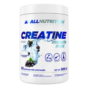 Creatine Muscle Max 500 g kreatín monohýdrat – framhlið