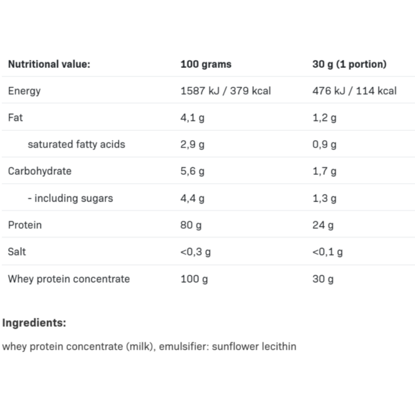 WPC 80 Pure Protein 700g - Image 2