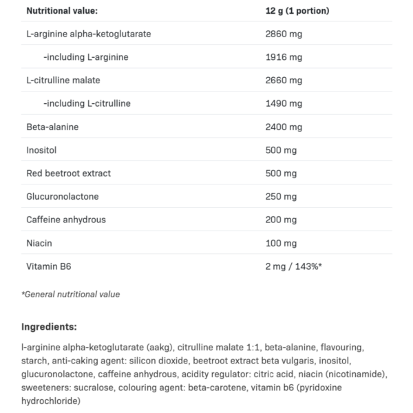 SFD FAME PRE WORKOUT 300 g - Image 2