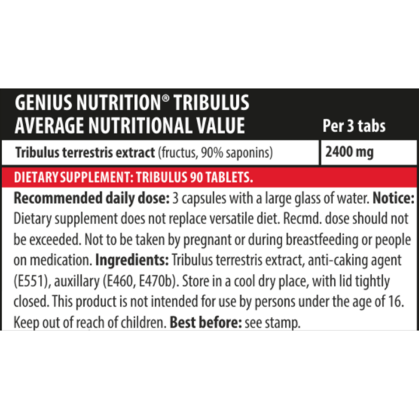 Tribulus 90tabs/30 serv - Image 2