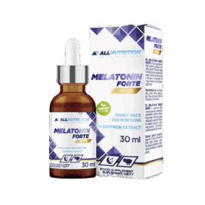 Melatónín Forte Dropar frá Allnutrition – Bætiefni fyrir betri svefn og minni streitu