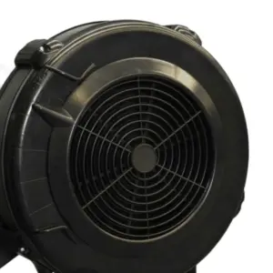 Nærmynd af viftuhjóli Air Rower róðravélar