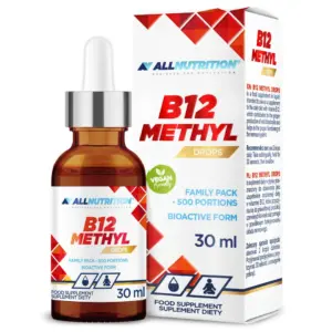 ALLNUTRITION B12 Methyl dropar, 30 ml glas með dropateljara ásamt öskju