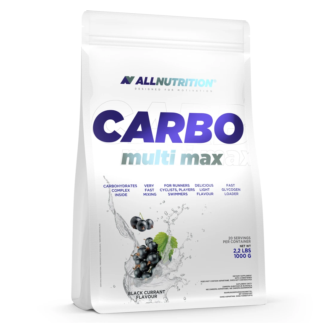 ALLNUTRITION Carbo Multi Max kolvetnadrykkur í 1000 g poka með sólberjabragði