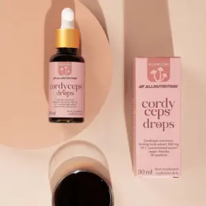 ALLNUTRITION Cordyceps sveppadropar, 30 ml glas ásamt umbúðum