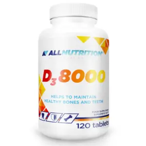 ALLNUTRITION D3 8000 D-vítamín, hvít dós með 120 töflum