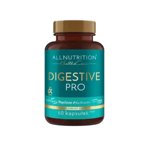 ALLNUTRITION Digestive Pro, grænblá dós með 60 hylkjum