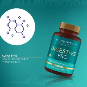 Upplýsingamynd um vörumerkt innihaldsefni í ALLNUTRITION Digestive Pro