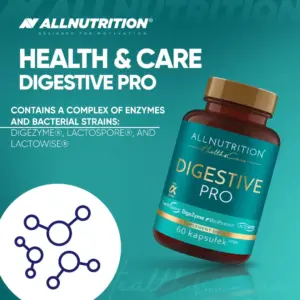 Upplýsingamynd um ALLNUTRITION Digestive Pro með meltingarensímum og góðgerlum