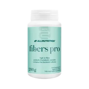 ALLNUTRITION Fibers Pro, ljósgrænn 200 g brúsi með trefjum og góðgerlum