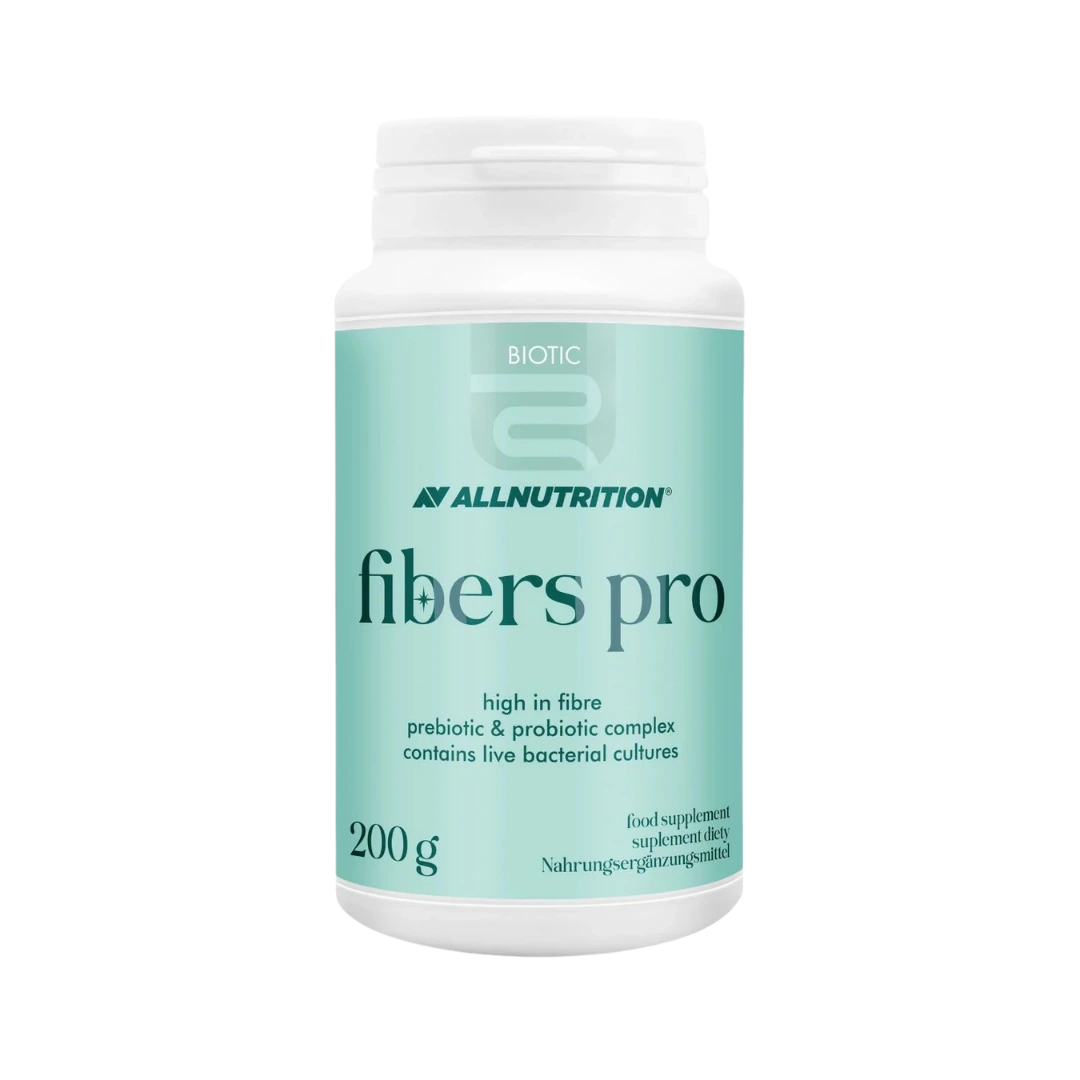 ALLNUTRITION Fibers Pro, ljósgrænn 200 g brúsi með trefjum og góðgerlum