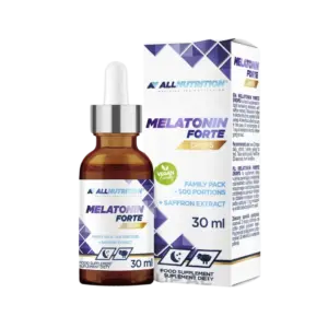 ALLNUTRITION Melatonin Forte dropar, glas með dropateljara ásamt umbúðum