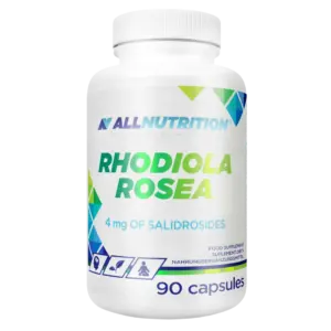 ALLNUTRITION Rhodiola Rosea, hvít dós með 90 hylkjum og 4 mg salidrosíðum