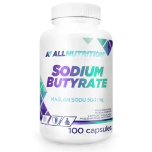ALLNUTRITION Sodium Butyrate 500 mg, hvít dós með 100 hylkjum