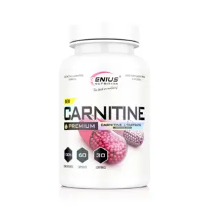 GENIUS NUTRITION Carnitine L-karnitín hylki, hvít dós