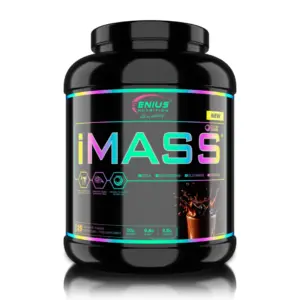 GENIUS NUTRITION iMass þyngdaraukandi prótínblanda, svört dós með súkkulaðibragði