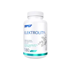 Hvít SFD Electrolytes dós með 180 töflum, steinefnablanda með klóríði, kalíum, natríum, kalsíum og magnesíum