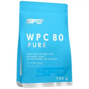 SFD WPC 80 Pure mysuprótín í bláum 700 g poka, 23 skammtar