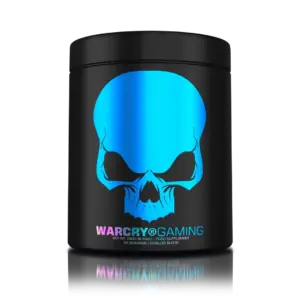 WARCRY GAMING 240 g pre-workout dós með bláu höfuðkúpumerki, Diablo’s Blood bragð