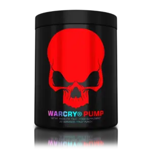 WARCRY PUMP 400 g dós með rauðu höfuðkúpumerki, Fruit Punch bragð, 20 skammtar