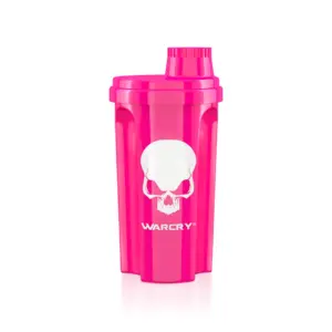 Neon bleikur WARCRY hristari 700 ml með hvítu höfuðkúpumerki