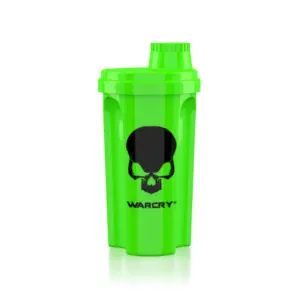 Neon grænn WARCRY hristari 700 ml með svörtu höfuðkúpumerki