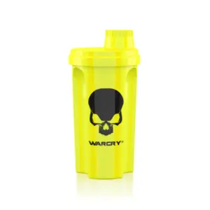 Neon gulur WARCRY hristari 700 ml með svörtu höfuðkúpumerki