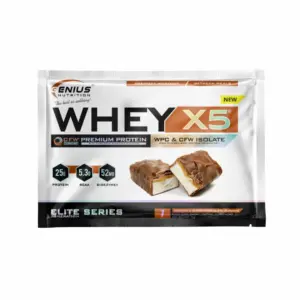 WHEY-X5 prótín í 33 g stökum skammtapoka með Bueno Chocolate bragði