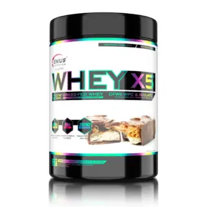 WHEY-X5 prótín 900 g í svartri dós með Bueno Chocolate bragði, 27 skammtar